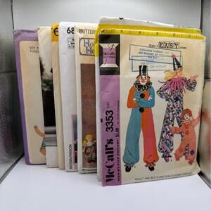 Lot of 9 Vintage Kids & Doll Sewing Patterns Simplicity McCall’s Butterick